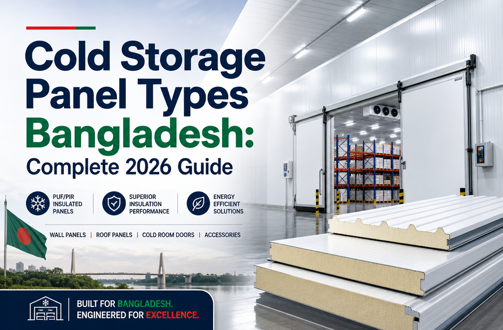 "Cold Storage Panel Types Bangladesh: Complete 2026 Guide". Modern design, , , aesthetic. Background imagery relevant to:
