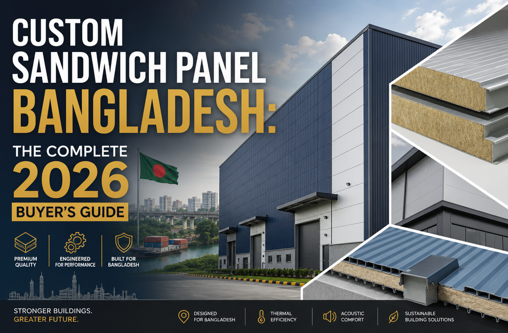 "Custom Sandwich Panel Bangladesh: The Complete 2026 Buyer's Guide". Modern design, , , aesthetic. Background imagery