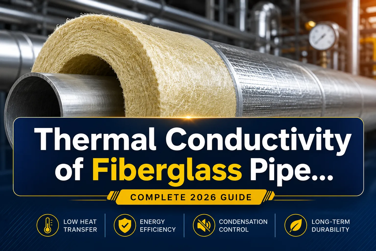 Thermal Conductivity of Fiberglass Pipe Insulation: Complete 2026 Guide