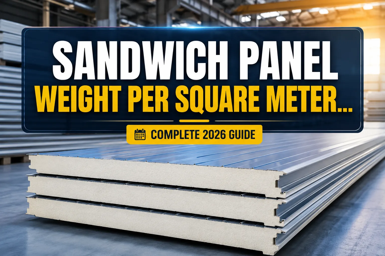 Sandwich Panel Weight Per Square Meter: Complete 2026 Guide