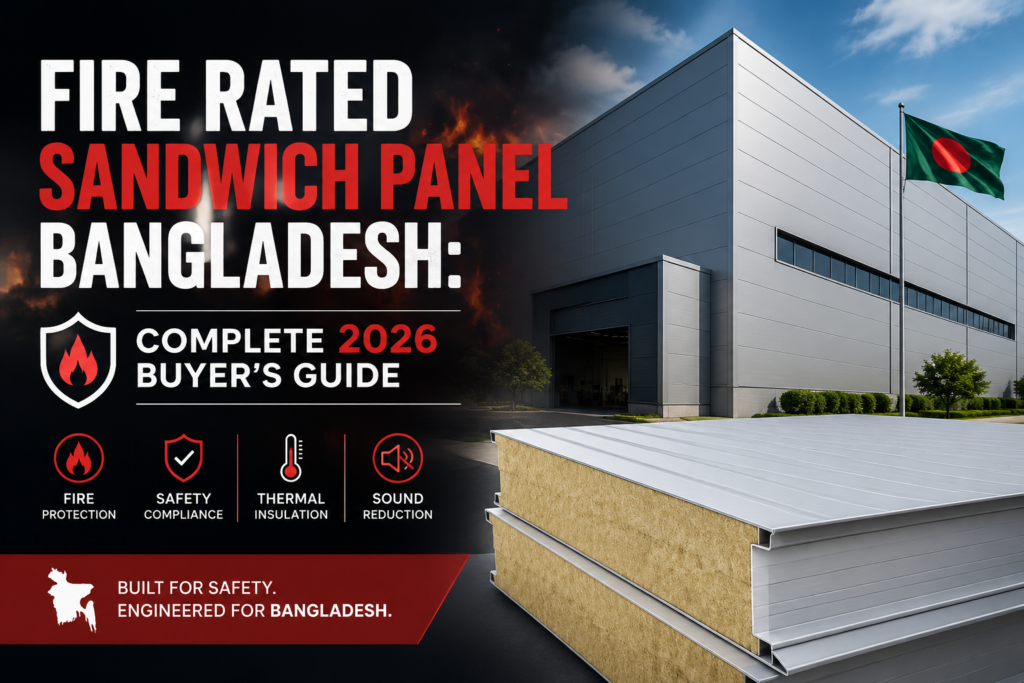 "Fire Rated Sandwich Panel Bangladesh: Complete 2026 Buyer's Guide". Modern design, , , aesthetic. Background imagery