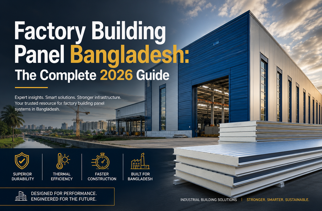 "Factory Building Panel Bangladesh: The Complete 2026 Guide". Modern design, , , aesthetic. Background imagery relevant to: