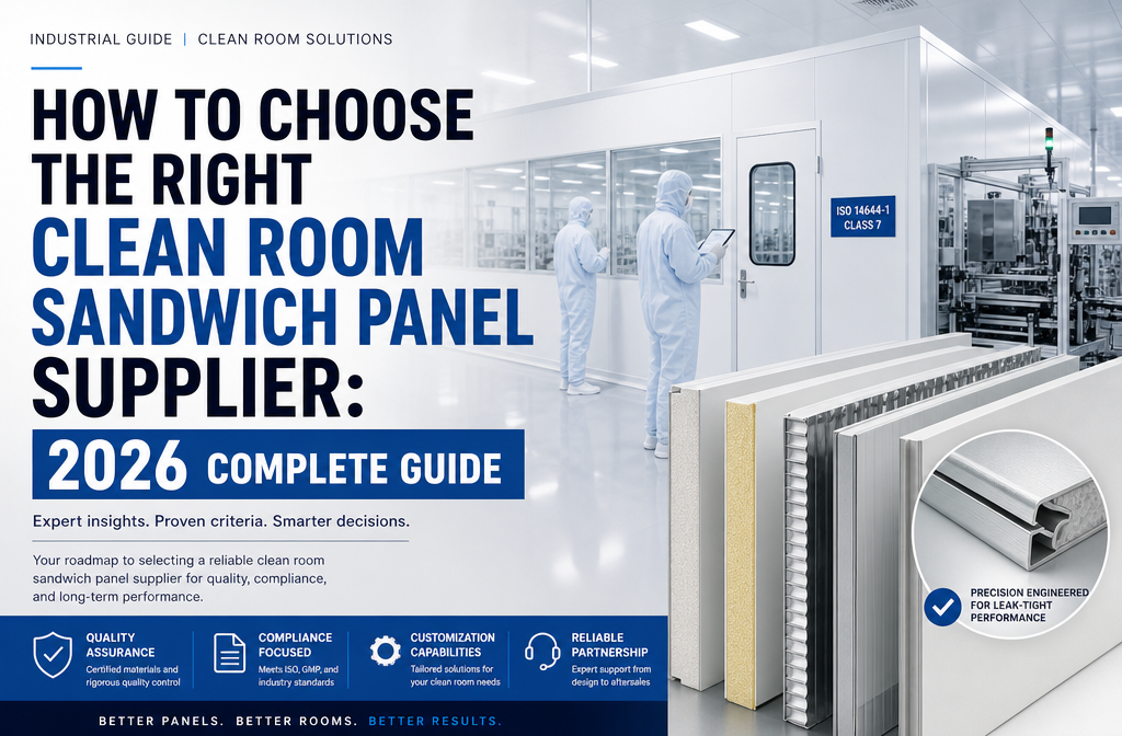 "How to Choose the Right Clean Room Sandwich Panel Supplier: 2026 Complete Guide". Modern design, , , aesthetic. Background
