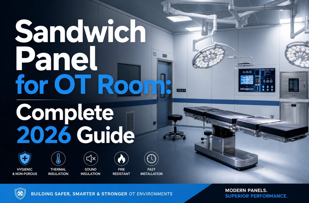 "Sandwich Panel for OT Room: Complete 2026 Guide". Modern design, , , aesthetic. Background imagery relevant to: Sandwich
