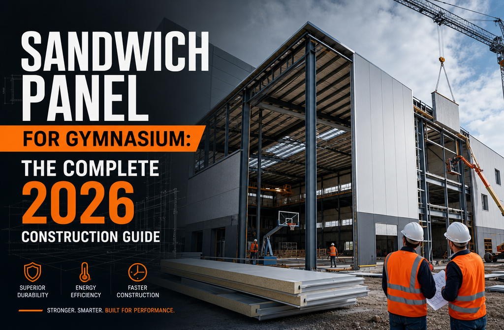 "Sandwich Panel for Gymnasium: The Complete 2026 Construction Guide". Modern design, , , aesthetic. Background imagery