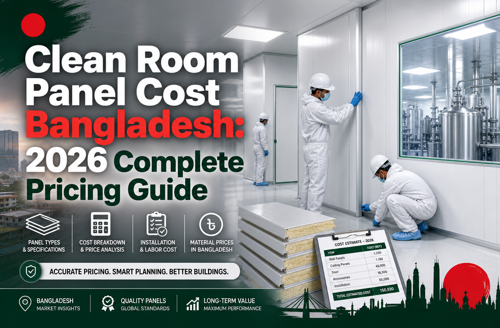 "Clean Room Panel Cost Bangladesh: 2026 Complete Pricing Guide". Modern design, , , aesthetic. Background imagery relevant