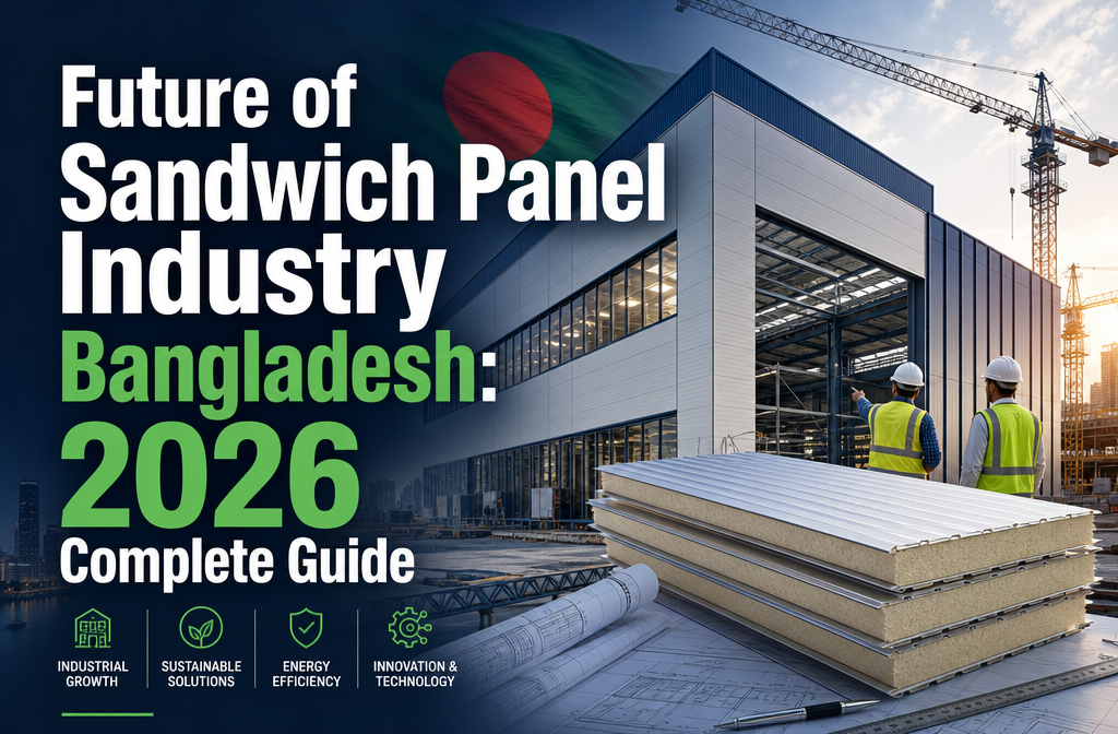 "Future of Sandwich Panel Industry Bangladesh: 2026 Complete Guide". Modern design, , , aesthetic. Background imagery